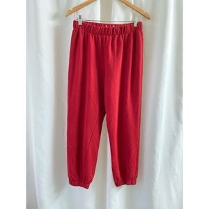 🦋red sweatpants soft/comfortable
